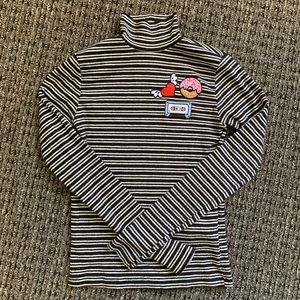 Zara. Striped Turtleneck